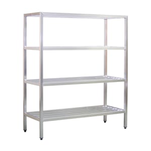 098-1066 48" Heavy-duty Shelving Unit w/ 1500 lb Capacity, Aluminum