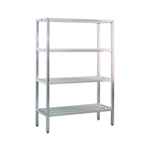 098-1071 42" Heavy-duty Shelving Unit w/ 1500 lb Capacity, Aluminum