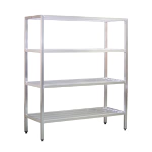 098-1068 72" Heavy-duty Shelving Unit w/ 1500 lb Capacity, Aluminum