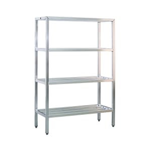 098-1061 36" Heavy-duty Shelving Unit w/ 1500 lb Capacity, Aluminum