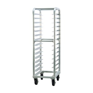 098-4332 21 1/2"W 15 Bun Pan Rack w/ 4" Bottom Load Slides