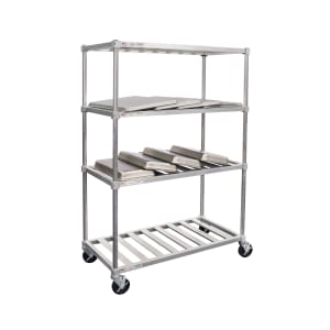 098-PM2448 48" Mobile Pot & Pan Rack w/ 1200 lb Capacity, Aluminum