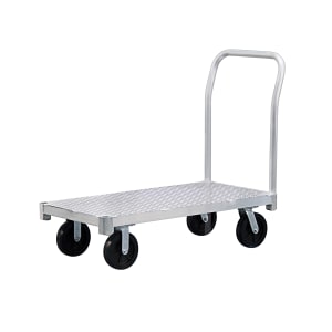 Winholt 300-60D/PU U-Boat Diamond Steel Deck, Utility Cart With Polyurethane Cen