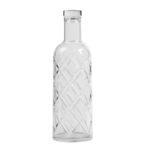 166-WB35 34 oz Water Bottle w/ Cap - Plastic, Clear