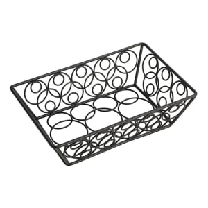 166-EBB59B Rectangular Basket, Black