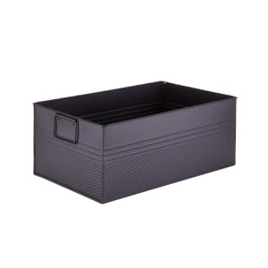 166-BEV820 Rectangular Cooling Tub - 20 1/2"L x 12 1/2"W x 8"H, Black