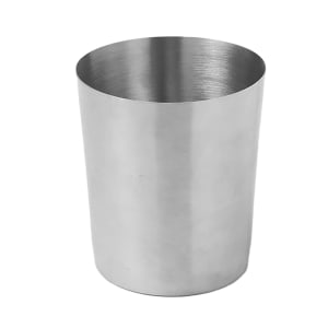 166-FFC335 26 oz Round French Fry Cup - Satin-Finish Stainless
