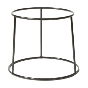 166-RSRB 7 1/2" Round Pizza Stand - 7 3/8"H, Rubberized Steel, Black