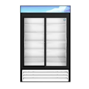 440-RM45SDHCWHT 51" RM Series Two Section Glass Door Merchandiser - (2) Sliding Doors, White, 115v