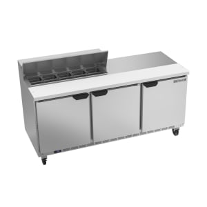 118-SPE72HC10 72" Hydrocarbon Series Sandwich/Salad Prep Table w/ Refrigerated Base, 115v