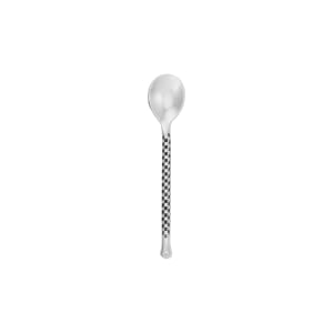 264-CHAR29 5 1/4" Demitasse Spoon with 18/10 Stainless Steel Grade, Charred™ Pattern