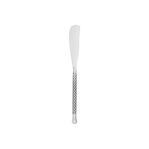 264-CHAR11 8 5/8" Butter Knife with 18/10 Stainless Steel Grade, Charred™ Pattern