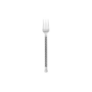 264-CHAR15 6 1/4" Cocktail Fork with 18/10 Stainless Steel Grade, Charred™ Pattern
