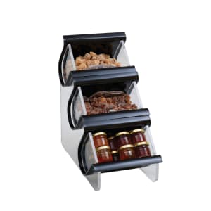 209-EZO715 Condiment Organizer w/ (3) Bins - Black