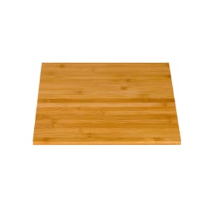 209-BP300 14" Square Display Platter - Bamboo, Natural Finish