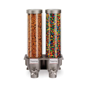 209-EZ524 Wall-Mount Dry Food Dispenser, (2) 1 3/10 gal Hoppers