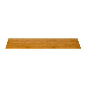 209-BP200 33 1/2" x 8" Rectangular Display Platter - Bamboo, Natural Finish