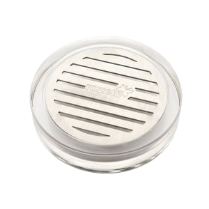 209-LD127 4 1/4" Round Acrylic Drip Tray with Stainless Insert
