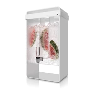 209-LD155 5 gal Beverage Dispenser w/ Infuser - Plastic Container, White Base