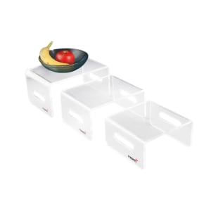 209-RDC107 Multi-Level Riser Set - Acrylic, Clear
