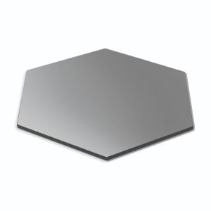 209-SG032 19" Hexagonal Honeycomb Platter - Acrylic, Black