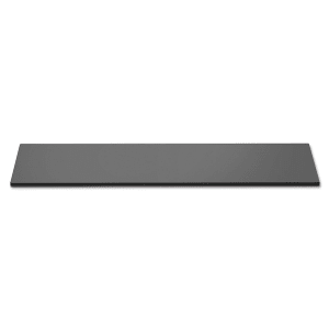 209-SG015 33 1/2x7 3/4" Rectangular Display Platter - Acrylic, Black