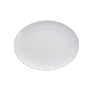 511-TC7200DV28 13" x 10" Oval Coupe du Jour Platter - China, White