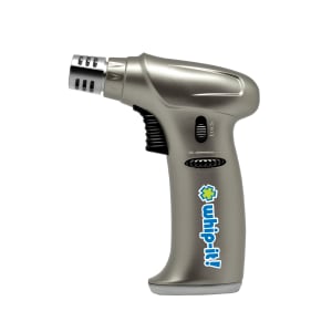 565-TCSTEA16 Butane Culinary Torch - Piezo Ignition, Adjustable Flame, Platinum
