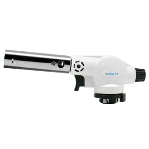 565-TCBLWT07 Butane Culinary Torch - Piezo Ignition, Adjustable Flame, White