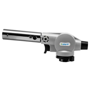 565-TCBLWT17 Butane Culinary Torch - Piezo Ignition, Adjustable Flame, Gray