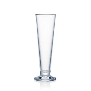 706-N411403 14 3/4 oz Design Footed Pilsner Glass, Plastic, Glass