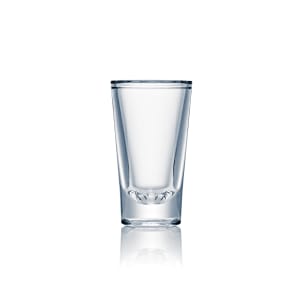 706-N530853 3/4 oz Design Shot Glass, Plastic, Clear