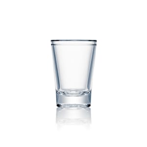 706-N532503 2 1/2" Design Shot Glass, Plastic, Clear