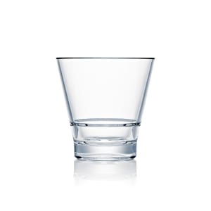 706-N710093 9 oz CapellaStack Rocks Glass, Plastic, Clear