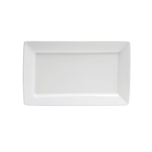 324-F8010000373S Rectangular Buffalo Euro Platter - 13 1/4" x 9 1/2", Porcelain, Bright White