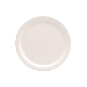324-F9000000127 7 1/2" Round Buffalo Plate - Porcelain, Cream White