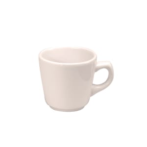 324-F9000000510 7 oz Buffalo Jose Cup - Porcelain, Cream White