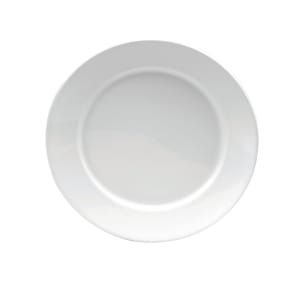 324-R4650000118 6 3/8" Round Queensbury Plate - Wide Angled Rim, Porcelain, Bright White