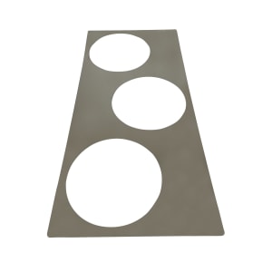 128-68591 Adapter Plate, three 7 quart inset holes, fits 6055A-43.