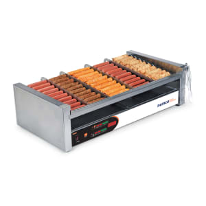 128-8250SXSLT 50 Hot Dog Roller Grill w/ Manual Controls - Slanted Top, 120v