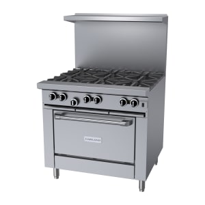 451-G366CNG 36" 6 Burner Gas Range w/ Convection Oven, Natural Gas
