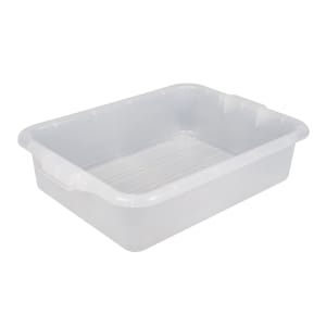 175-1511C13 Drain Box - Handles, 20x15x5", Clear