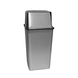 125-13HTSS 13 gal Indoor Decorative Trash Can - Metal, Stainless Steel