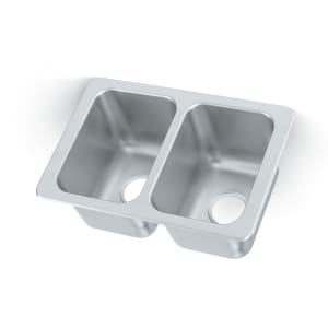 002-10211 (2) Compartment Drop-in Sink - 10" x 14"