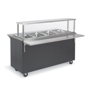 175-39732 60" Hot Food Table w/ (4) Wells & Enclosed Base, 120v