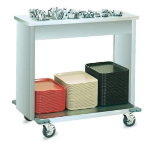 175-99305 Tray & Silver Cart w/ 12 Silverware Bins & 160 Tray Capacity