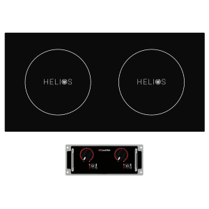 084-HRD9500SS351 Helios Countertop Commercial Induction Cooktop w/ 2 Burners, 200-240v