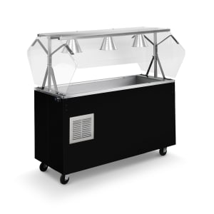 175-R38713 46" Affordable Portable™ Cold Food Bar - (3) Pan Capacity, Floor Model, Black