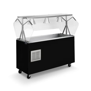 175-R3871346 46" Affordable Portable™ Cold Food Bar - (3) Pan Capacity, Floor Model, Black