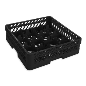 175-TR18A06 Rack Max Glass Rack w/ (12) Compartments - (1) Extender, Black